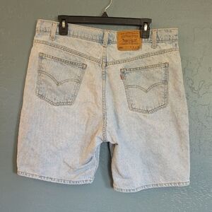 VTG Orange Tab 90s 550 Levi's Light Blue Denim Jean Shorts
